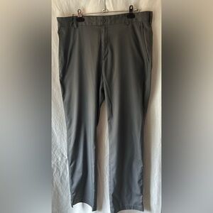 Nike Golf Men’s 34 x 34 Dri-FIT Gray Pants Pockets Modern Fit Flat Front
